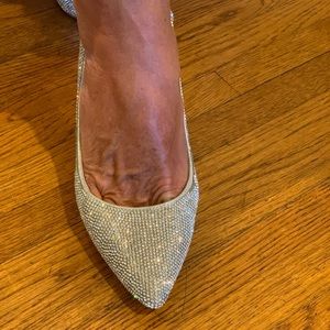 Rhinestone evening shoes